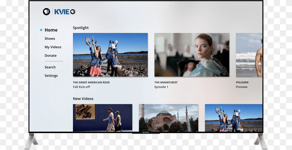 Pbs App On Tv With Apple Tv Kvie, Art, Collage, Person, File Free Png