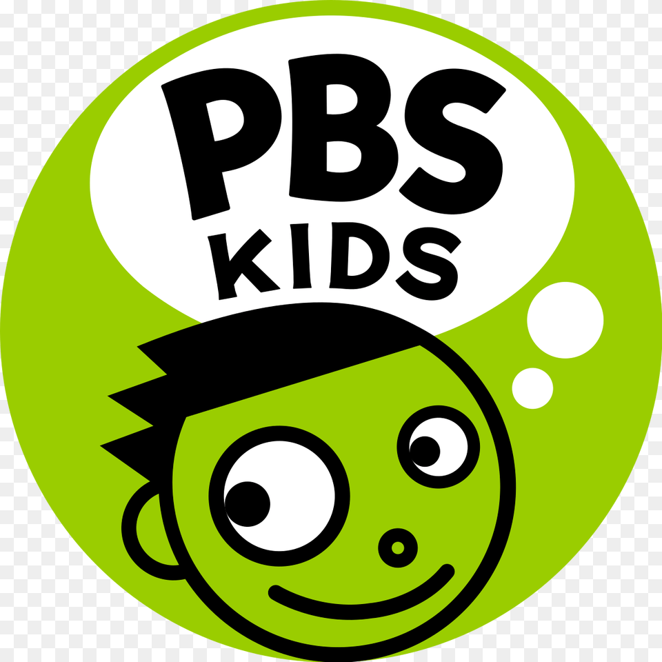 Pbskids Logo Pbs Kids Logo, Green, People, Person, Sticker Free Png