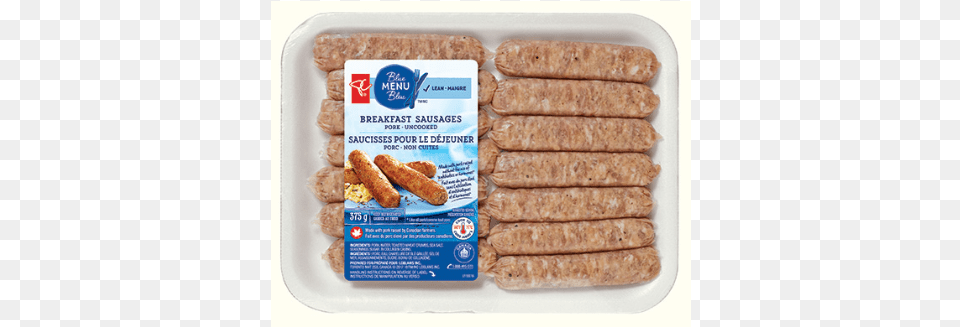 Pc Blue Menu Original Breakfast Pork Sausages With Pc Breakfast Sausage, Food, Lunch, Meal, Meat Free Png Download