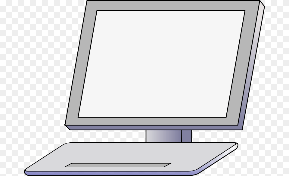 Pc Clipart Compter Old Computer Monitor Clipart, Electronics, Laptop, Screen, Computer Hardware Png Image