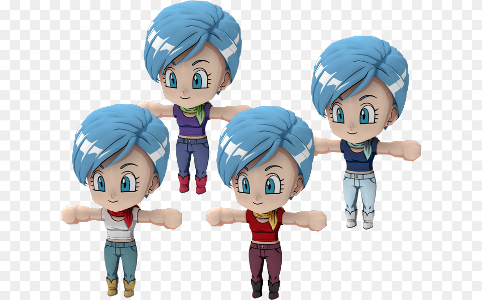 Pc Computer Dragon Ball Fighterz Bulma Chibi, Book, Comics, Publication, Baby Free Png Download