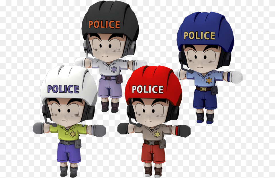 Pc Computer Dragon Ball Fighterz Krillin Police, Baby, Person, Book, Comics Png