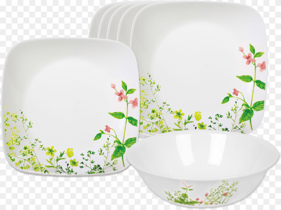 Pc Corelle Provence Garden Set Bowl, Art, Porcelain, Pottery, Food Free Transparent Png