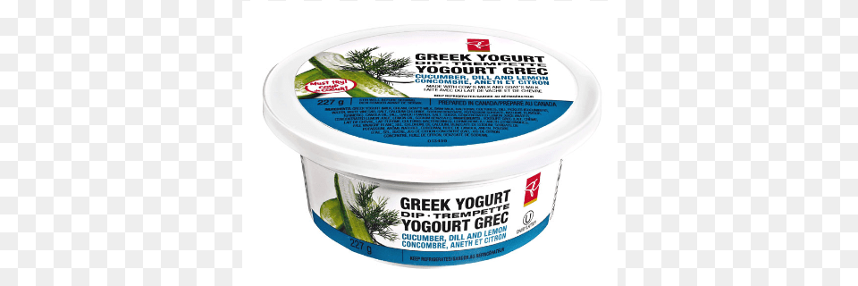 Pc Greek Yogurt Dip Cucumber Dill And Lemon Dipping Sauce, Dessert, Food, Seasoning, Disk Free Png Download