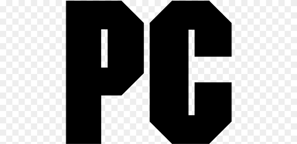 Pc Logo Pc Logo White, Gray Free Png