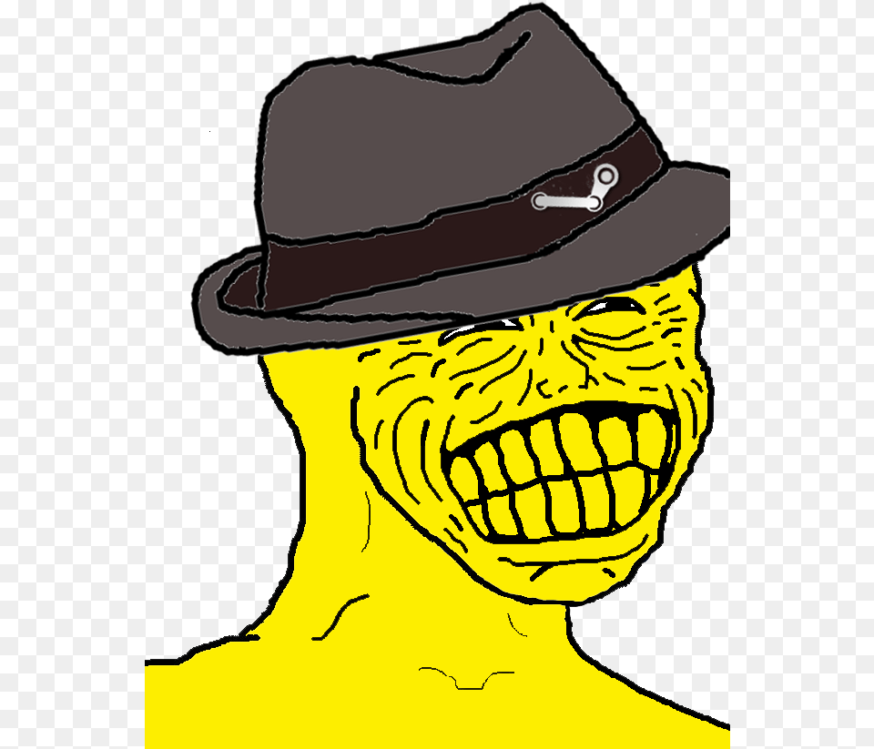 Pc Master Race Reclaims The Gold Pc Master Race Wojak, Clothing, Hat, Adult, Person Free Transparent Png