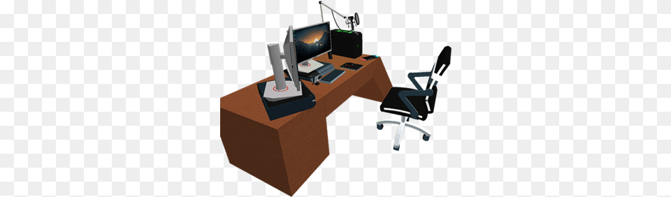 Pc Master Race Roblox Computer Desk, Table, Furniture, Electronics, Screen Png