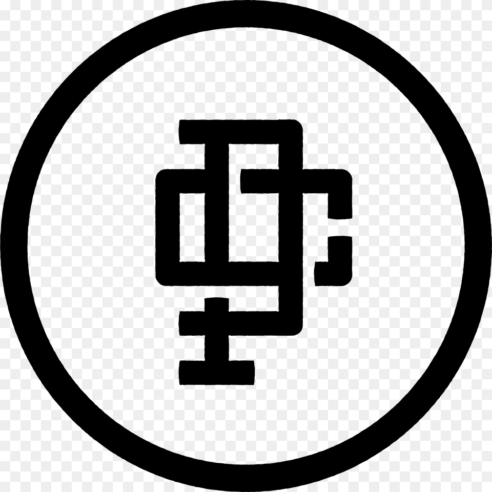 Pc Monogram Paypal Circle Icon, Gray Png