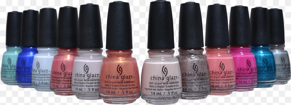 Pc Spring Fling Collection By China Glaze, Cosmetics, Bottle, Perfume, Nail Polish Png Image