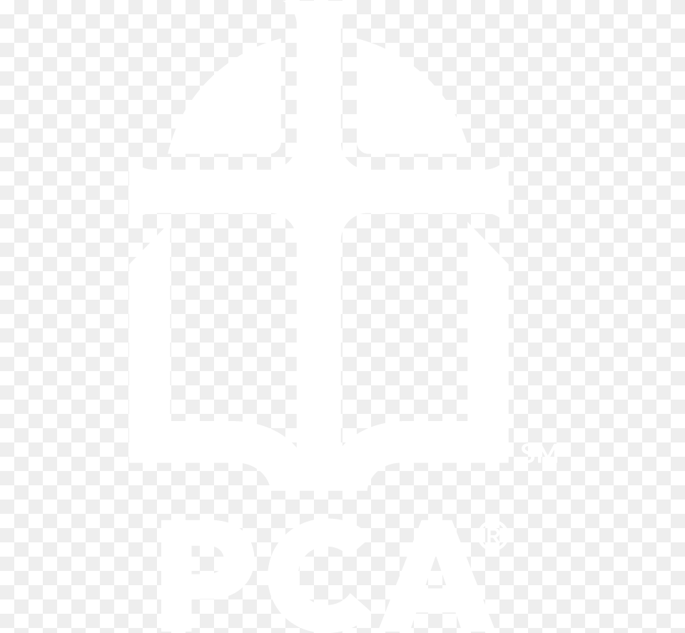 Pca Logo White Presbyterian Church In America, Stencil, Cross, Symbol Free Png Download