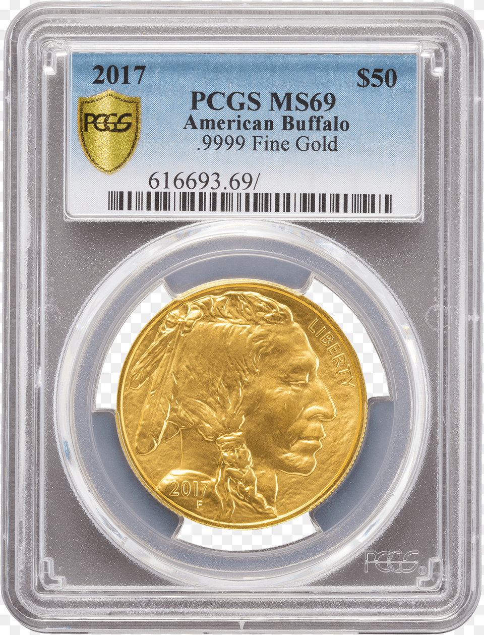 Pcgs 2017 1oz Gold American Buffalo Ms69 Money, Coin, Adult, Male, Man Png