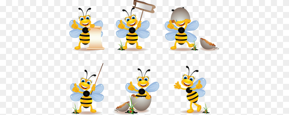 Pchely Osy Med Bumble Bees Bee Cartoon Bee, Animal, Wasp, Invertebrate, Insect Free Png