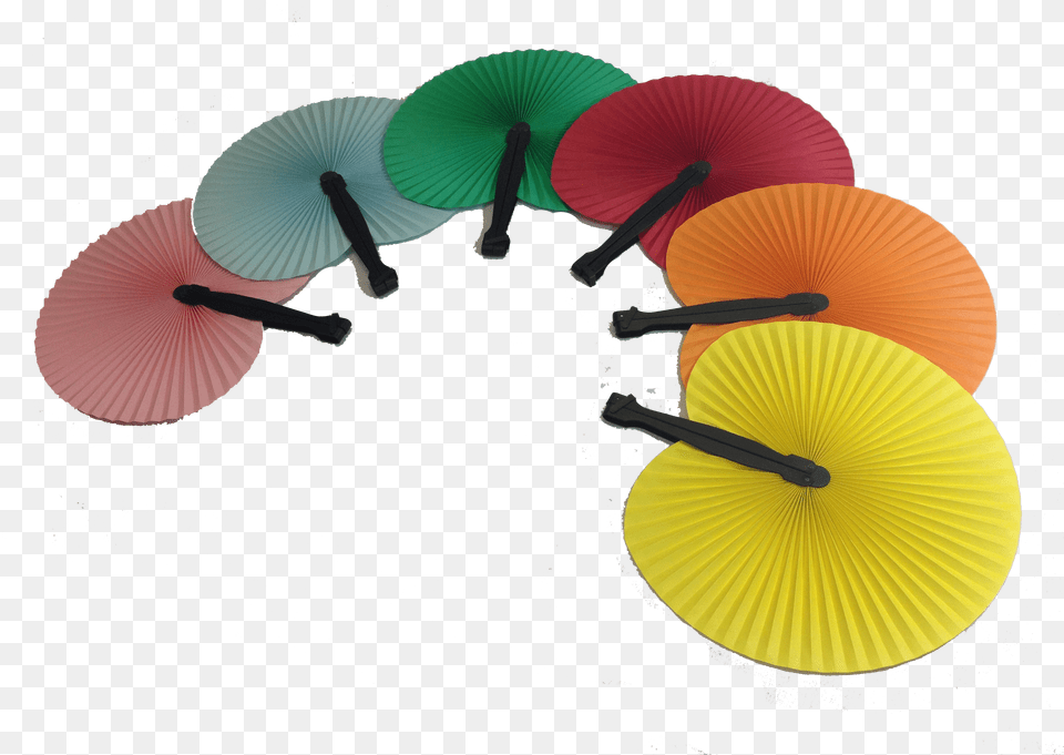 Pcs Assorted Color Paper Fans Circle Png Image