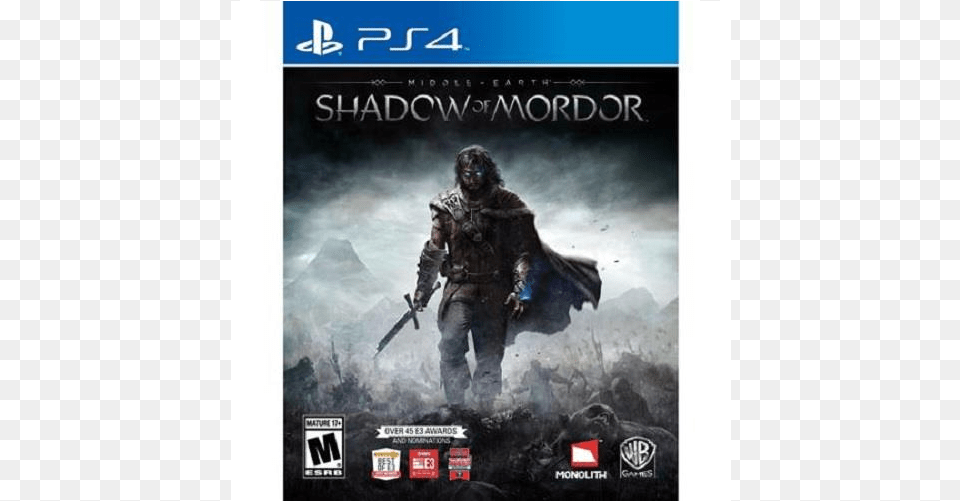 Pcs Brand New Warner Bros Middle Earth Middle Earth Shadow Of Mordor Dvd, Advertisement, Poster, Adult, Male Free Transparent Png