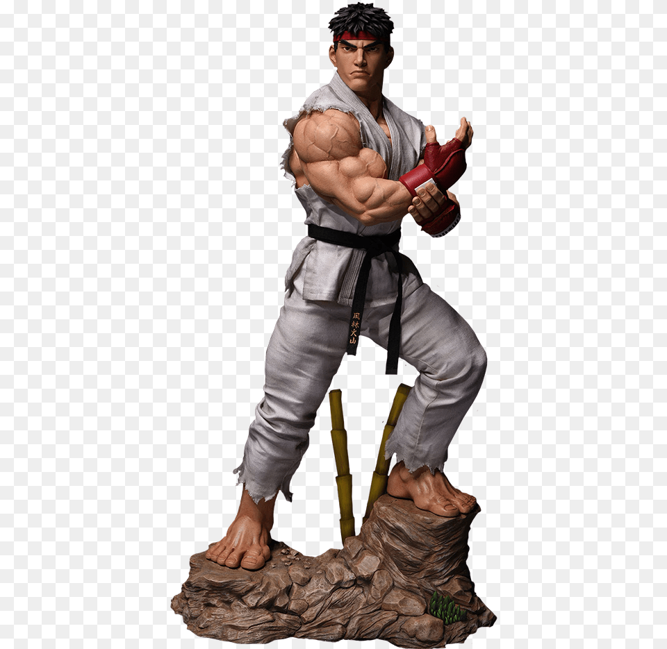Pcs Collectibles Ryu Statuequotclassquotproduct Silo Img Ryu Street Fighter Characters, Body Part, Finger, Hand, Person Png