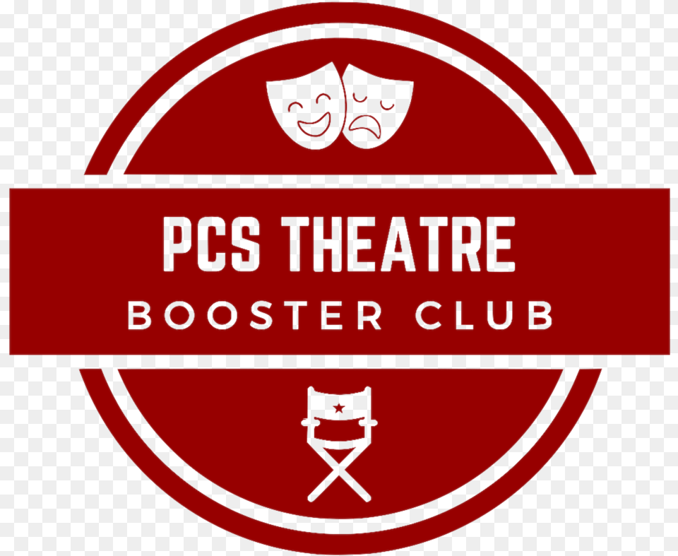 Pcs Theatre Booster Club Logo Red Emblem, Symbol Png