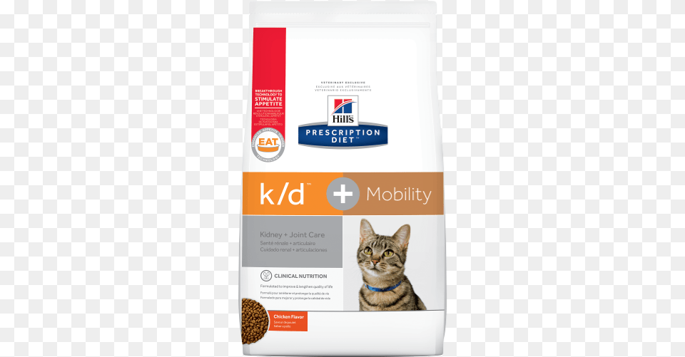 Pd Kd Plus Mobility Feline Dry Hills Prescription Diet Feline Metabolic Cat Food Advanced, Advertisement, Poster, Animal, Mammal Free Png