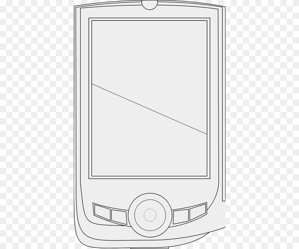 Pda Lineart, Electronics, Phone, Mobile Phone, White Board Png