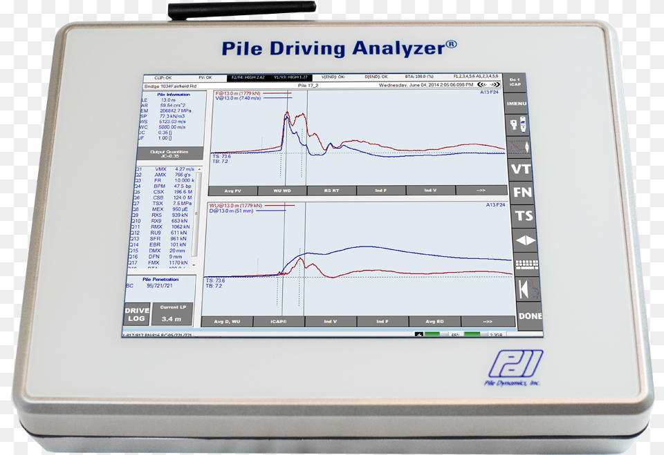 Pda Test Pile Driving Analyzer, Computer, Electronics, Laptop, Pc Png