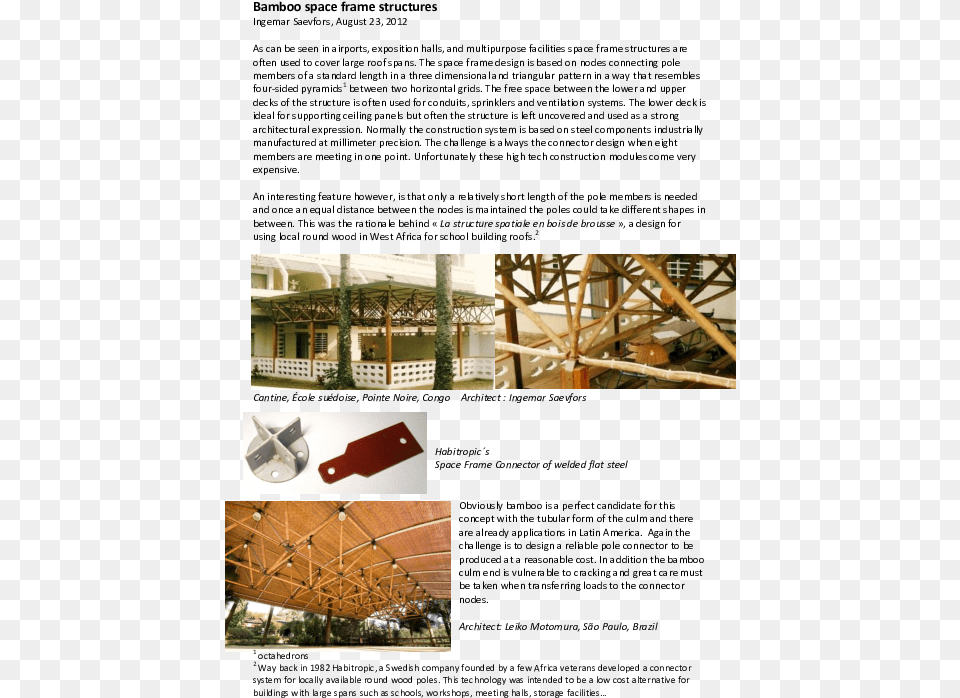 Pdf Bamboo Space Frame Structures Lh Huang Academiaedu Poster, Wood, Shelter, Architecture, Building Free Transparent Png