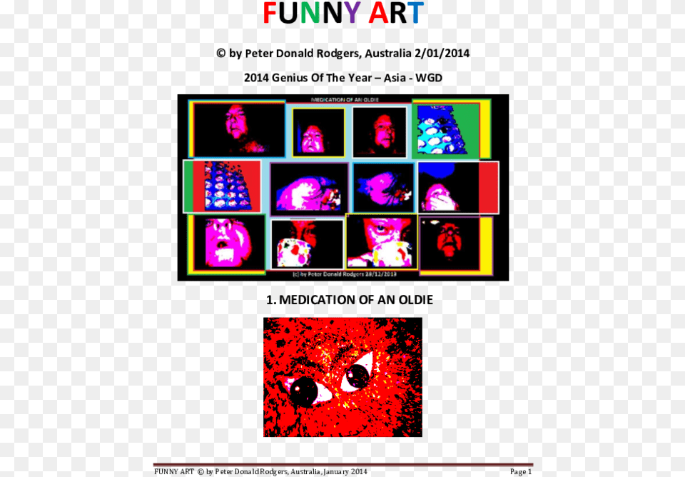 Pdf Funny Art Peter Rodgers Academiaedu Dot, Collage, Adult, Baby, Male Free Png Download