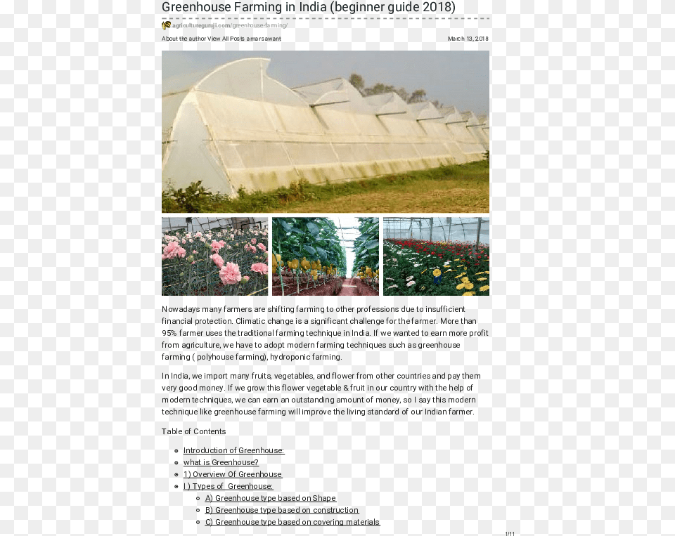 Pdf Greenhouse Farming, Garden, Gardening, Nature, Outdoors Png Image
