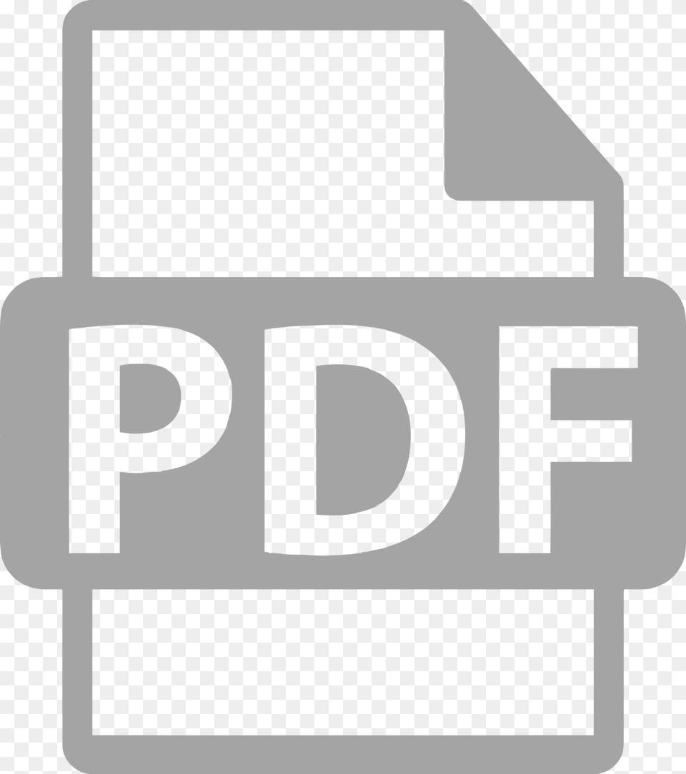 Pdf Icon Grey, Gray Free Png