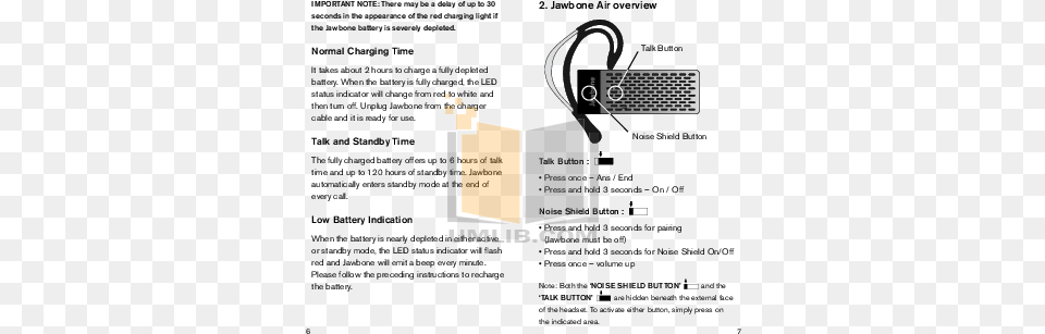 Pdf Manual For Aliph Headset Jawbone Language, Adapter, Electronics, Hardware Free Png