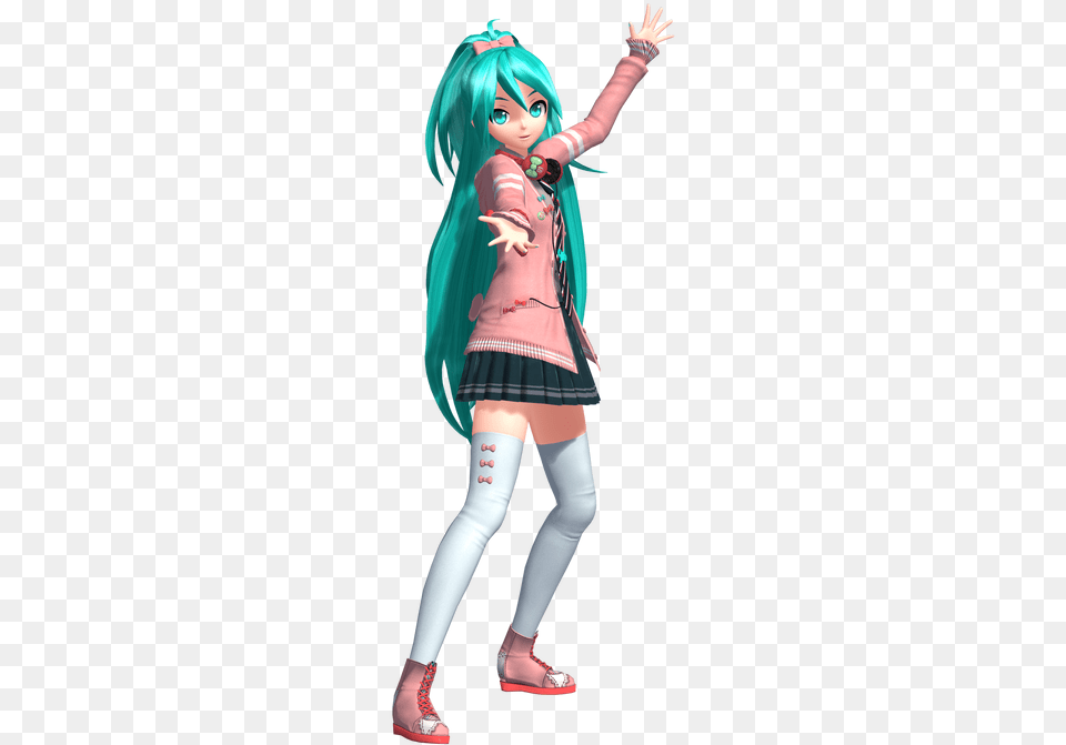 Pdft Ribbon Girl Miku By Wefede Dcsiykt Pre Girl, Book, Publication, Comics, Person Png Image