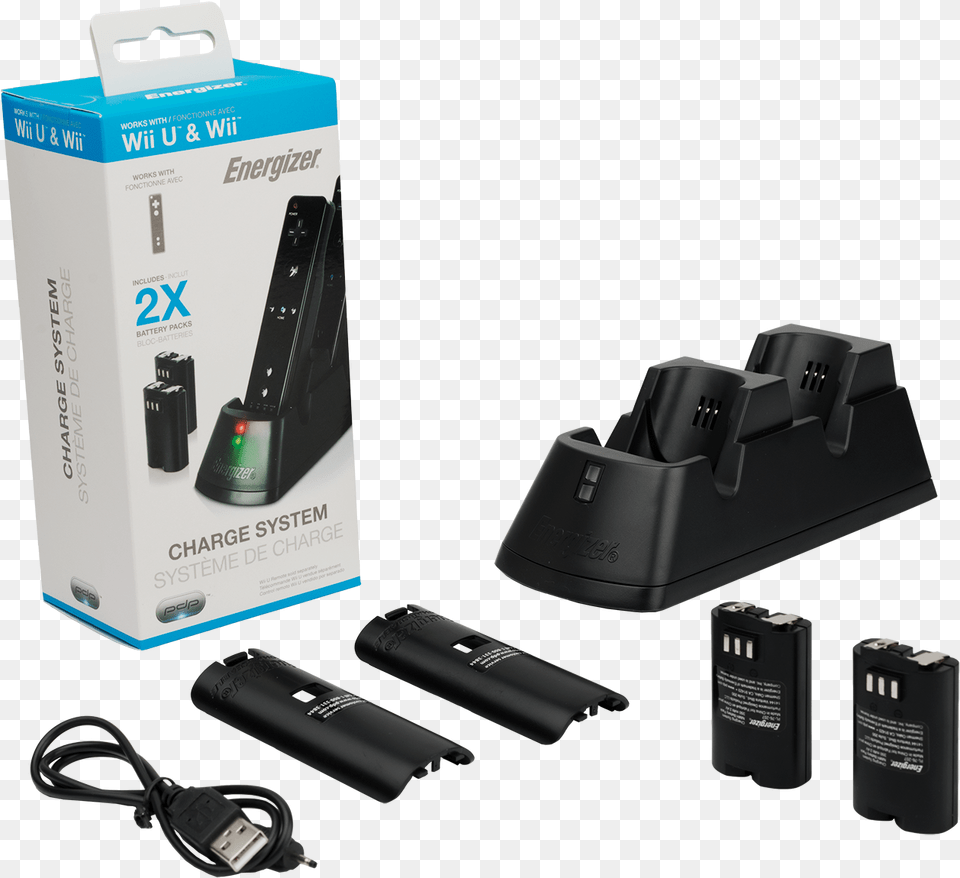 Pdp Energizer Nintendo Wii U And Wii Controller Charger Pdp Energizer 2x Charging System Nintendo Wii, Adapter, Electronics Png Image