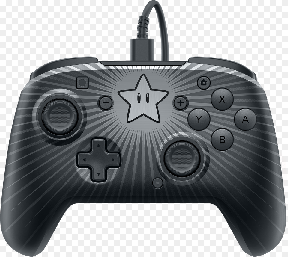 Pdp Nintendo Switch Faceoff Super Mario Bros Star Wired Nintendo Switch Pro Controller, Electronics, Joystick, Person Png Image