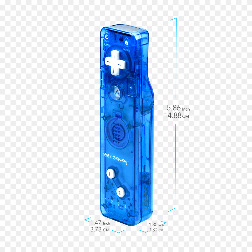 Pdp Rock Candy Wiiwii U Gesture Controller Blueberry Boom Free Transparent Png