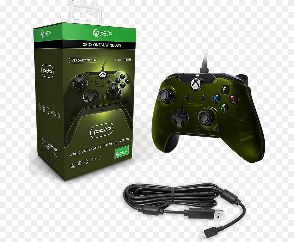Pdp Wired Controller Pdp Wired Controller For Xbox One Green, Electronics, Joystick Free Png
