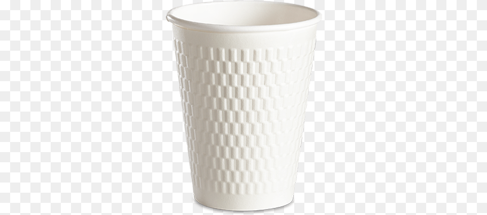 Pe Lining Double Wall Paper Cup 12 Oz Diamond Polypak Copo Twister Branco, Art, Porcelain, Pottery Free Png Download