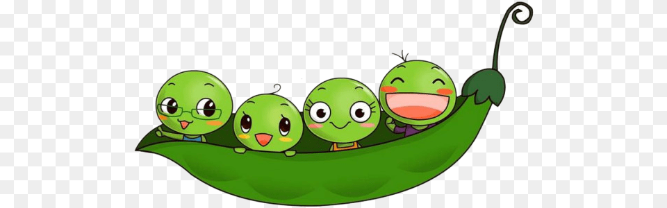 Pea Animation U C Pea Cartoon, Green, Food, Plant, Produce Free Png