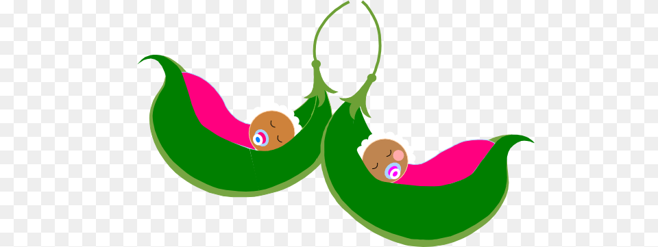 Pea Clipart Twins Baby Shower, Food, Produce, Fruit, Plant Free Png Download