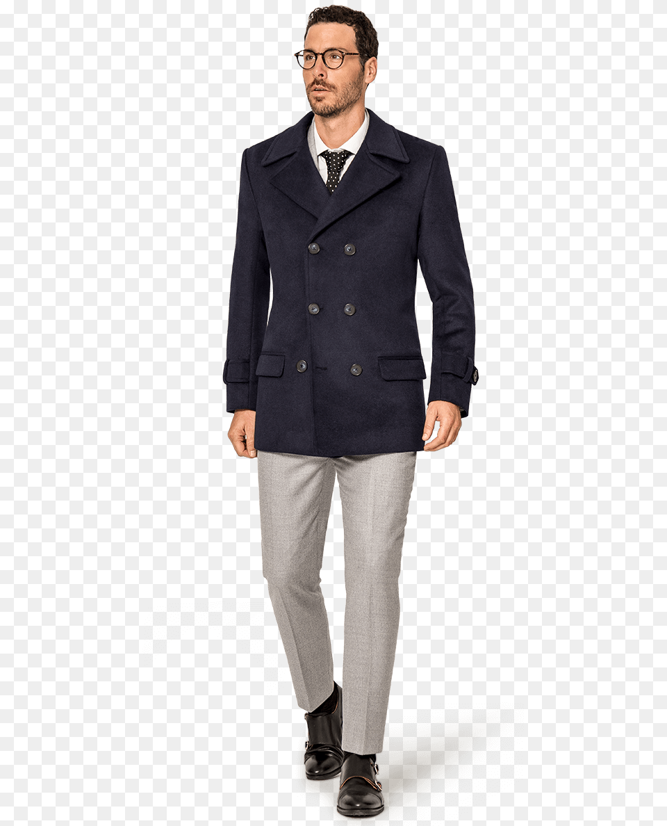 Pea Coat Mens Peacoat, Suit, Blazer, Clothing, Formal Wear Free Png