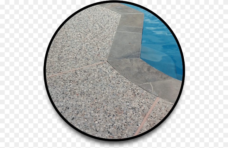 Pea Gravel Concrete Decking For Swimming Pools Gravel Around Inground Pool, Walkway, Flagstone, Floor, Flooring Free Transparent Png