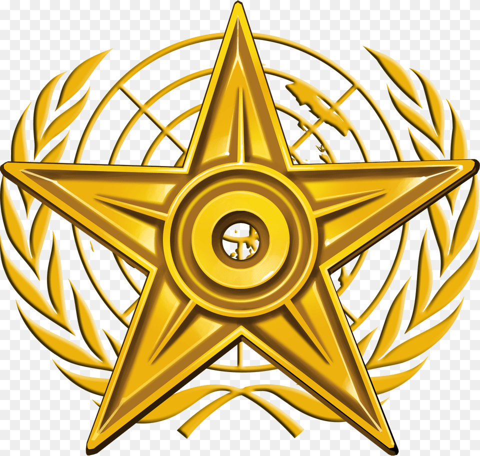 Peace Barnstar Hires, Gold, Symbol Png