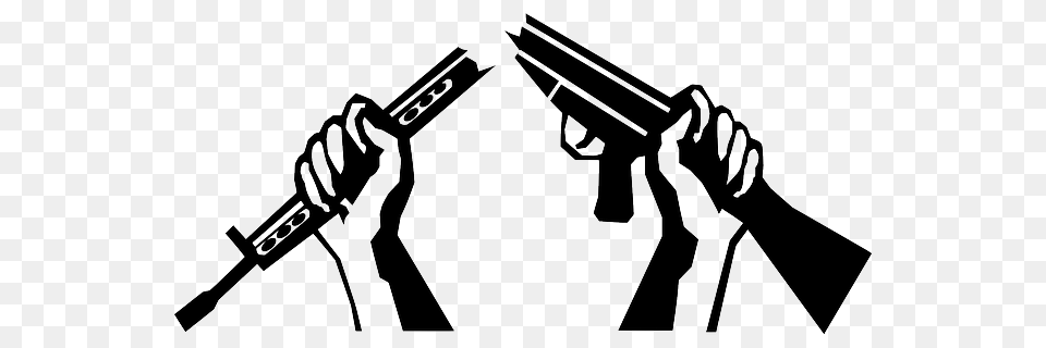 Peace Broken Gun War Clipart Idea Clip Art Art, Firearm, Rifle, Stencil, Weapon Free Transparent Png