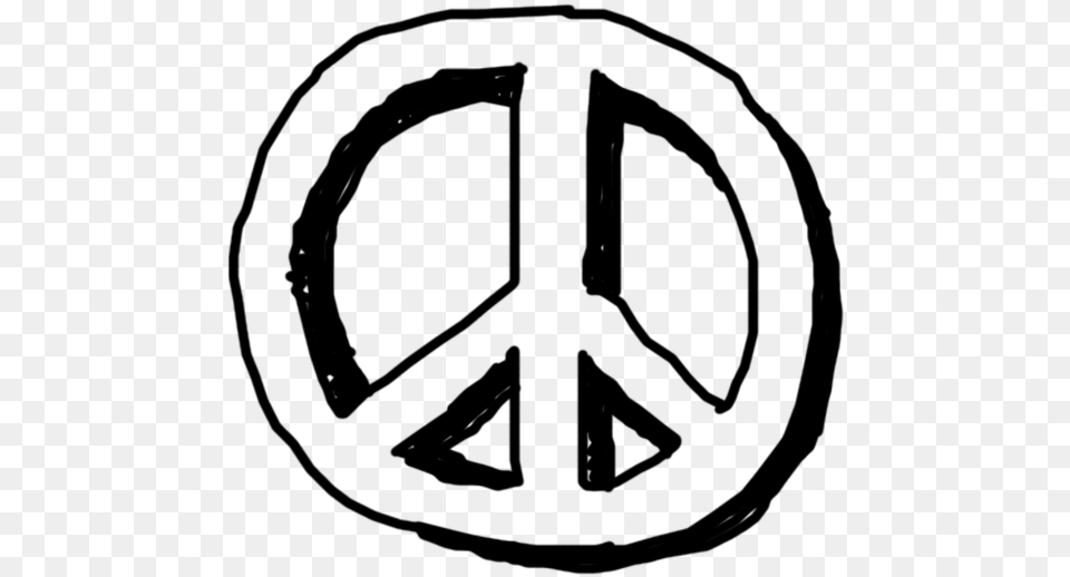 Peace Characters Hippie L, Gray Free Png