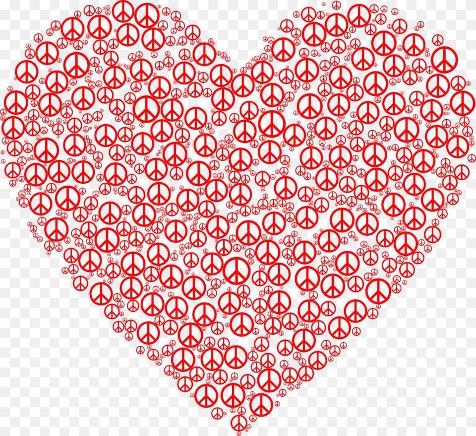 Peace Clipart, Heart, Pattern, Home Decor Free Png Download