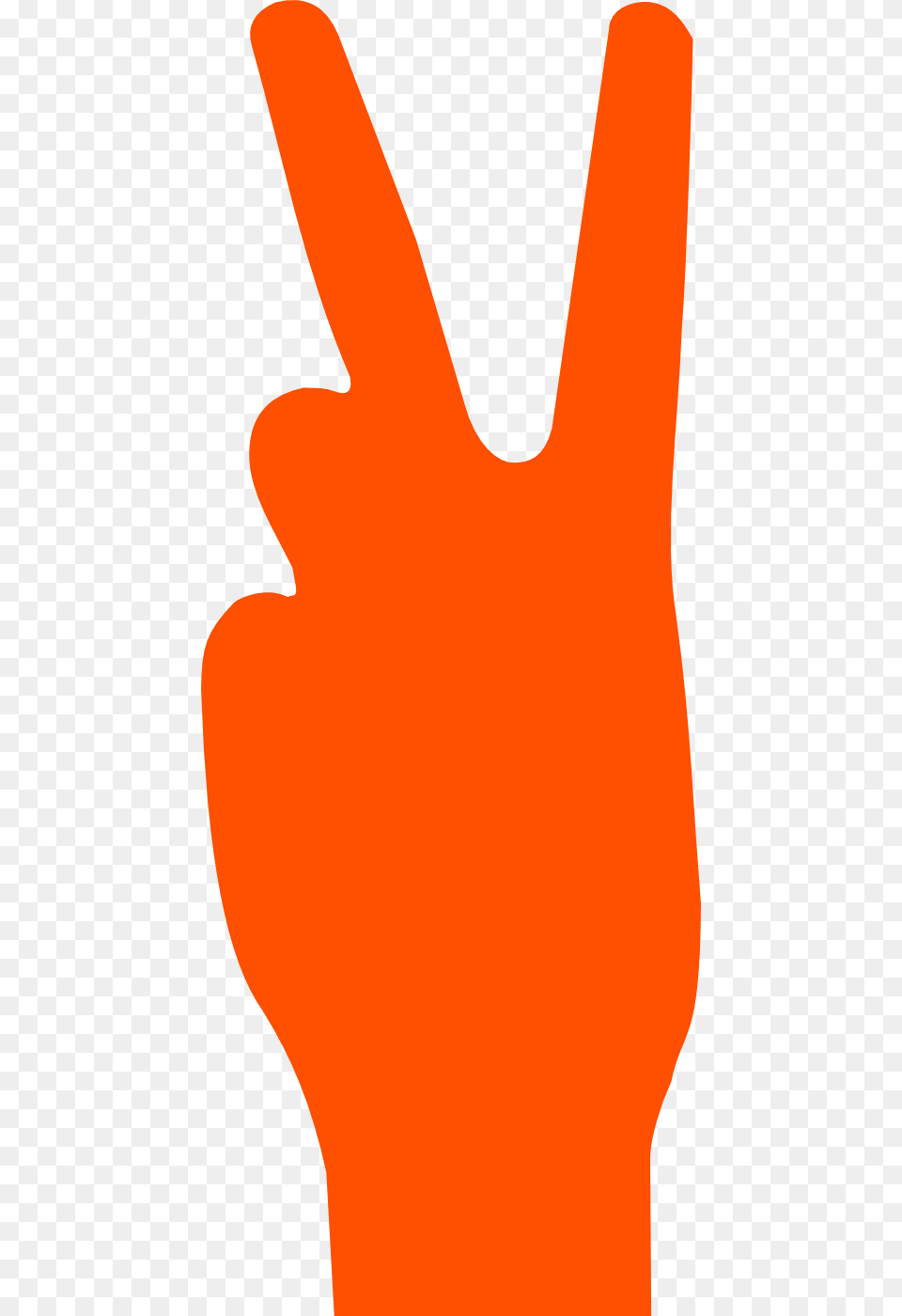 Peace Clipart Orange, Body Part, Clothing, Glove, Hand Free Png Download