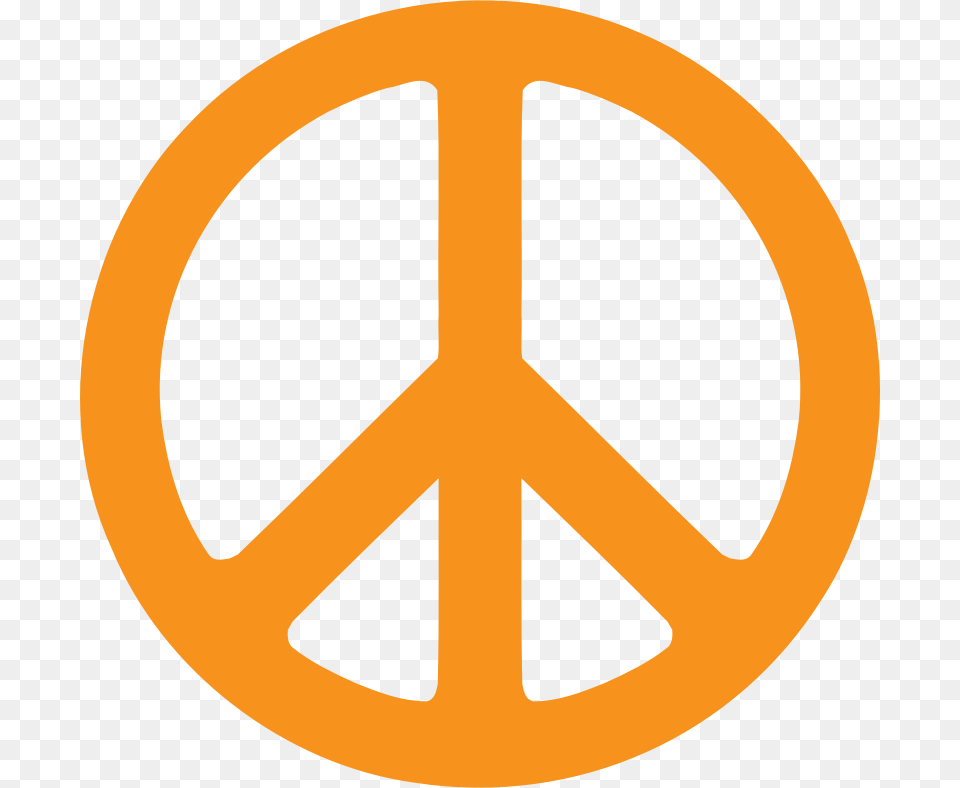Peace Clipart Orange, Spoke, Machine, Symbol, Vehicle Png Image