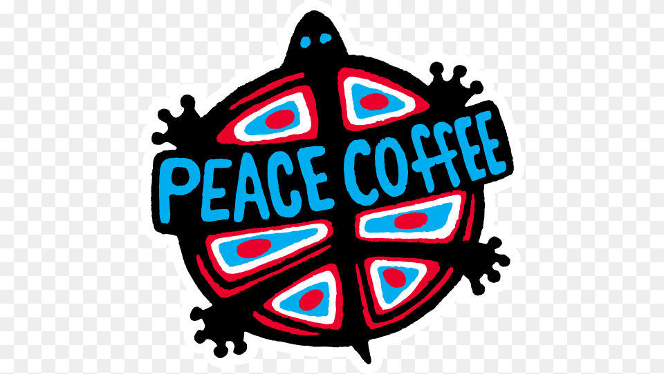 Peace Coffee, Sticker, Badge, Logo, Symbol Free Png