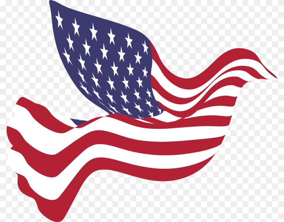 Peace Dove American Flag, American Flag Png Image