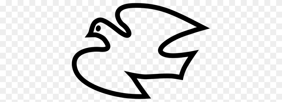 Peace Dove Clipart Black And White, Gray Free Png Download