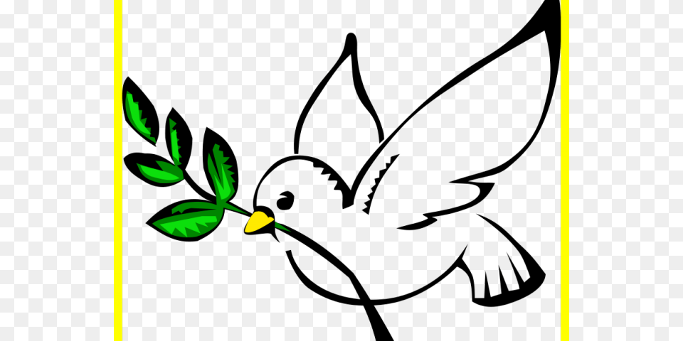 Peace Dove Clipart Clip Art Stock Illustrations, Green, Leaf, Plant, Flower Free Png Download