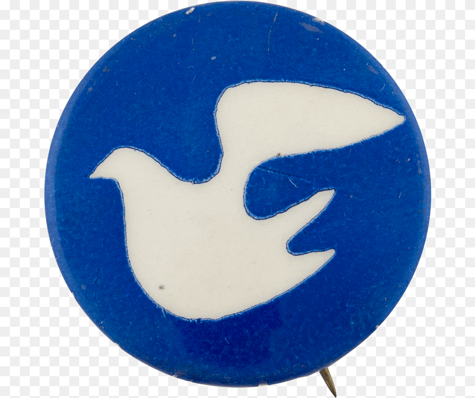 Peace Dove Dark Blue Cause Button Museum Crescent, Badge, Logo, Symbol Free Transparent Png