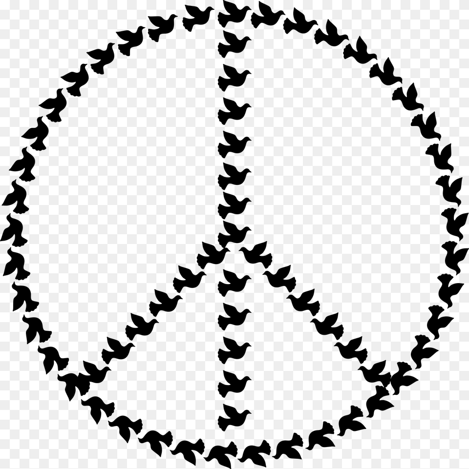 Peace Dove Sign Symbol Bird Simbolo De La Paz Con Palomas, Gray Png